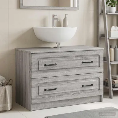 Obrázek produktu pro Maison Exclusive – Skříňka pod umyvadlo UTRECHT, barva Sonoma, rozměry 82 x 41 x 56 cm