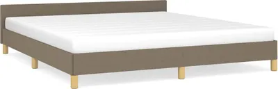 Obrázek produktu pro vidaXL Rám postele bez matrace Taupe 160x200 cm látka