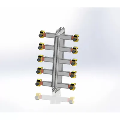 Produktbild von ABN Sammelschienen-Schrankverbindersatz 40mm SS Schrank / Schrank NF/NT/NS 250A, 1-polig GSV102N