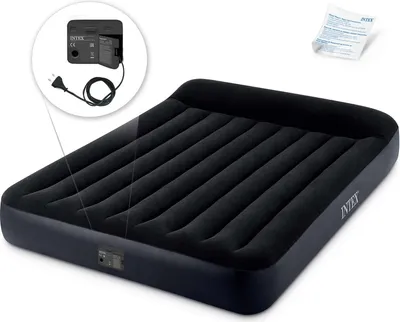 Obrázok produktu pre Intex DuraBeam Pillow Rest Classic Queen, Dvojitý matrac, Obdĺžnik, Vnútorné a vonkajšie, Vstavaná vzduchová pumpa