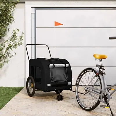 Imagen del producto de Remolque para bicicletas, remolque para transportar perros, plegable