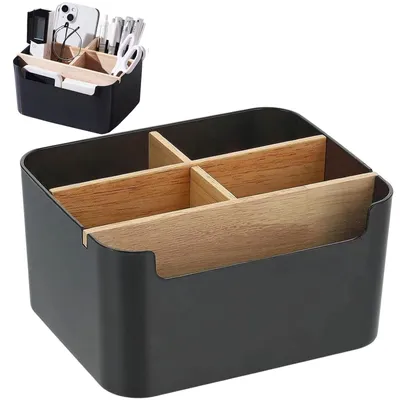 Zdjęcie produktu dla Solidchoice - Biurko-organizer bambusowy z 5 przegródkami