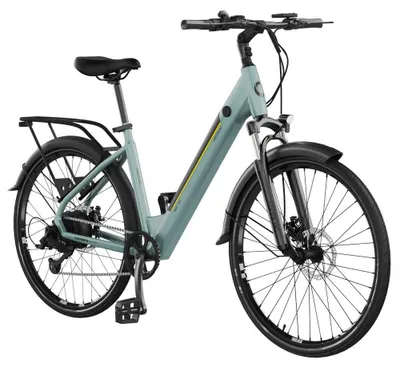 Produktbild von Cecotec E-Bike Urban. 250W, 28-Zoll-Räder, Reichweite 90 km, 460 Wh Batterie, Vorderfederung, 7-Gang-Schaltung und