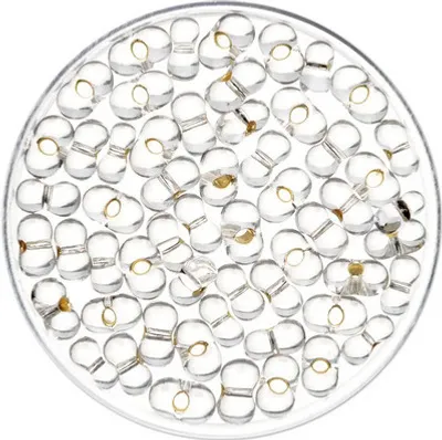 Produktbild von Rocailles Farfalle kristall silber 6,5 mm 17 g