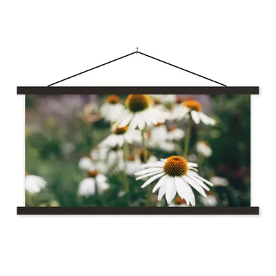 Produktbild von MuchoWow® Textilposter Blumen - Herbst - Botanisch 120x60 cm mit schwarzem Rahmen - Dekoration Schlafzimmer