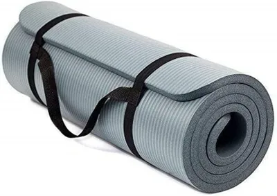 Zdjęcie produktu dla Antypoślizgowa mata do jogi z paskiem do przenoszenia, 180 x 60 cm, grubość 10 mm