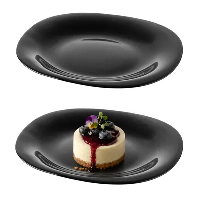 Produktbild von KADAX Dessertteller, 21,5 cm, Kuchenteller, Schwarz