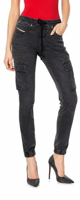 Produktbild von Diesel Damen JoggJeans D-Ursy 09J75 Slim Fit Jogger Denim Cargotaschen
