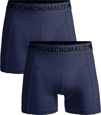 Productafbeelding van Men 2-Pack Boxer Shorts Solid Blue 6XL