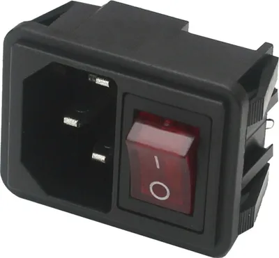 Produktbild von Kaltgeräte Stecker Kupplung Einbaustecker Gerätestecker Netzstecker Eurostecker C