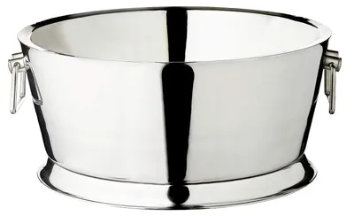Champagnerkühler doppelwandig Ø 53 cm, Edelstahl, silber