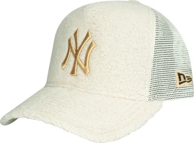 Obrázok produktu pre New Era A-Frame Trucker Sherpa Cap - BORG NY Yankees beige