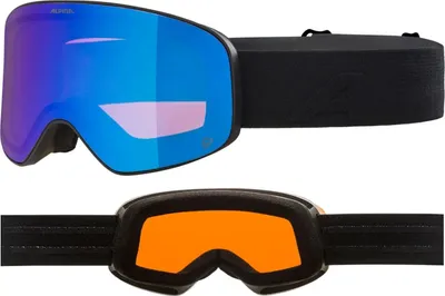 Produktbild von Alpina Ladis QM Snowboardbrille Skibrille Quattroflex Black Matt A7297