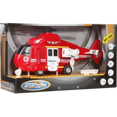 Obrázok produktu pre Speedzone Mission Helicopter Light & Sound, Friction, 1:16