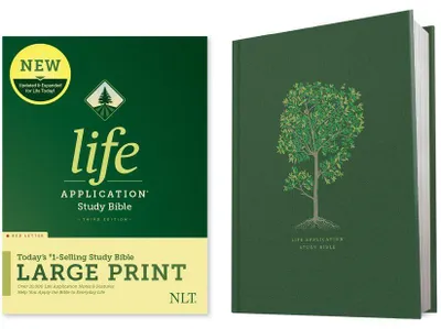 Produktbild von NLT Life Application Study Bible, Third Edition, Large Print (Red Letter, Hardcover)