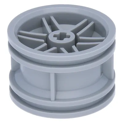 A single LEGO Technic wheel and rim assembly.