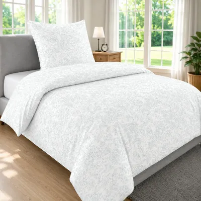 Produktbild von Malika® Bettwäsche 135x200 2 teilig | 100% Baumwolle | Bettwäsche Set mit 1 Bettbezug und 1 Kissenbezug, KI-generiertes Bild