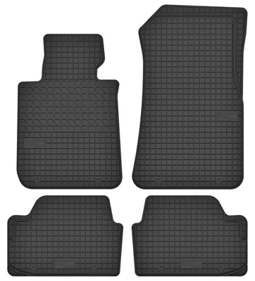 Produktbild von Gummi-Fußmatten für BMW BMW 1 E81, E87 2004-2011 (Schrägheck) – 4-tlg, Schwarz, passgenau – Wielganizator SolidTread