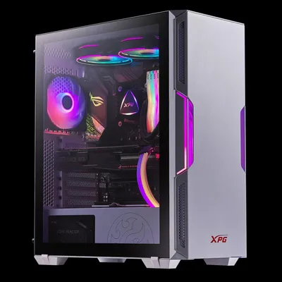 Zdjęcie produktu dla XPG Starker, Desktop, PC, Biały, ATX, micro ATX, Mini-ATX, SPCC, 16,5 cm