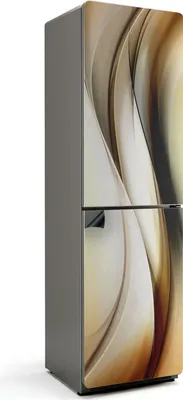 Produktbild von Abstraktes Muster Wellen – Magnetische Kühlschrank Abdeckung – Dekorfolie magnetisch Küche – Kühlschrank Magnet Deko – selbstklebende Magnettafel – Magnetfolie für Kühlschranktür – 60x205 cm
