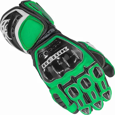 Zdjęcie produktu dla Rękawice motocyklowe Berik MIsano, czarny/zielony, 3XL
