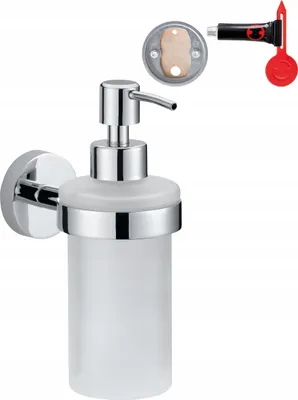 Imagen del producto de tesa® 40323-00000-00 - Dispensador de jabón - Metal cromado/Vidrio