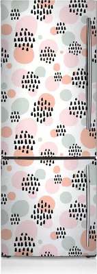 Produktbild von Magnetfolie Magnete Küche Kühlschrank Dekoration 60x190 cm - Bunte Punkte