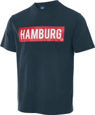 Produktbild von HSV T-SHIRT "SNORRE" mit Hamburg Schriftzug - dunkelblau