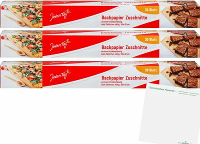 Produktbild von Jeden Tag Backpapier-Zuschnitte 3er Pack (30Stk) + usy Block