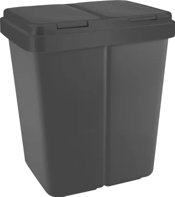 Immagine prodotto di Ribelli bidone per rifiuti due bidoni Duo bidone per rifiuti 2 x 25 l antracite - B-buono come nuovo