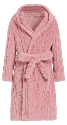 Productafbeelding van SolidKeus - Meisjes Fleece Badjas met Kap, 4-14 Jaar