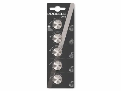 Produktbild von Procell CR2016 Lithium-Knopfzelle (5 Stück, CR2016)