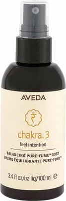 A product shot of a bottle of Aveda Chakra 3 Balancing Pure-Fume Mist.