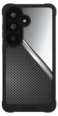 Produktbild von NIVOCASE Hülle für Samsung Galaxy S26  Stoßfeste Handyhülle NIVOmax Case Schwarz Carbon Metall Stahl