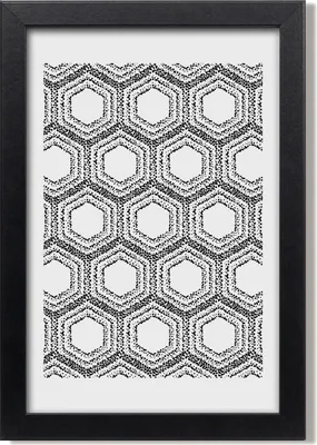 Produktbild von Bild 20x30 MDF-Rahmen, Wandkunst Geometrischer Hintergrund