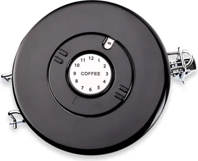 Produktbild von Schramm® Kaffeedose 1500 ml in 10 Farben mit Dosierlöffel Höhe: 15cm Kaffeedosen Kaffeebehälter aus Edelstahl , Farbe:schwarz