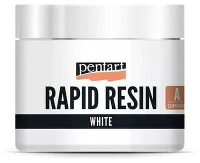 Zdjęcie produktu dla Szybkoschnąca żywica Pentart biała - 2x80 ml