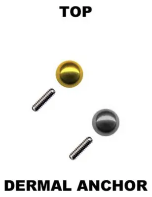 Produktbild von Dermal Anchor Aufsatz: Microdermal Hautanker Piercing Kugel Schwarz