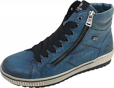 Imagen del producto de Remonte: Botas de cordones para mujer, color azul, para uso casual