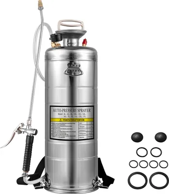 Obrázek produktu pro SucceBuy 12l nerezový postřikovač pro zahradnictví a čištění půdy - Ideální pro průmysl, zemědělství, obchod, lékařství | Odolný a všestranný