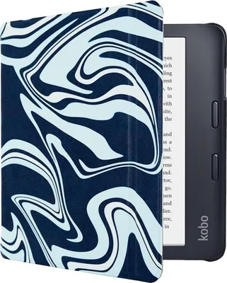 Image de Dutch Shield - Slimfit Case Housse pour Kobo Libra 2 Ebook - Housse à rabat Ereader Housse de protection Cover Slimfit Sleepcover, Bleu,Vert