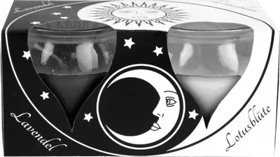 Produktbild von Duftkerzen Creation 2er Pack im Glas, lange Brenndauer und angenehmer Duft ( Ying Yang )