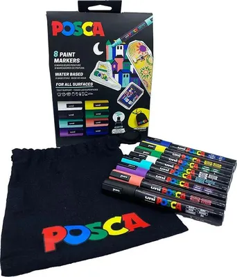 Immagine prodotto di POSCA Marker UNI PC-5M 8er Aktionsset