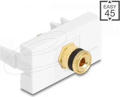 Immagine prodotto di DeLOCK 90902, Terminale per altoparlanti, Oro, Nero, Bianco, 45 mm, 22,5 mm, 28,8 mm