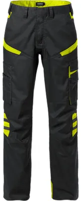 Produktbild von Fristads Damenhose 2554 STFP Schwarz/Gelb 50