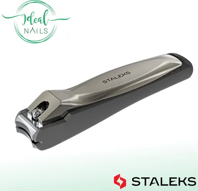 Produktbild von Nagelknipser STALEKS KBC-20 mit Behälter, Klinge gekrümmt, Länge 90 mm