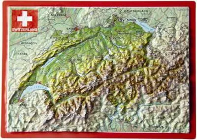 Immagine prodotto di Cartolina in rilievo della Svizzera