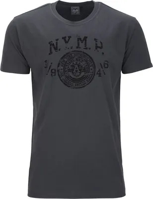 Produktbild von Übergrößen T-Shirt New York schwarz AHORN SPORTSWEAR Iron Grey 9XL