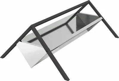 Zdjęcie produktu dla vidaXL Karmidła dla zwierząt hodowlanych srebrne 111 x 76 x 38 cm