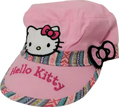 Produktbild von Hello Kitty Mädchen Girl Kappe mit Süßer Schleife in Rosa für Kinder, Mädchen Größe 54